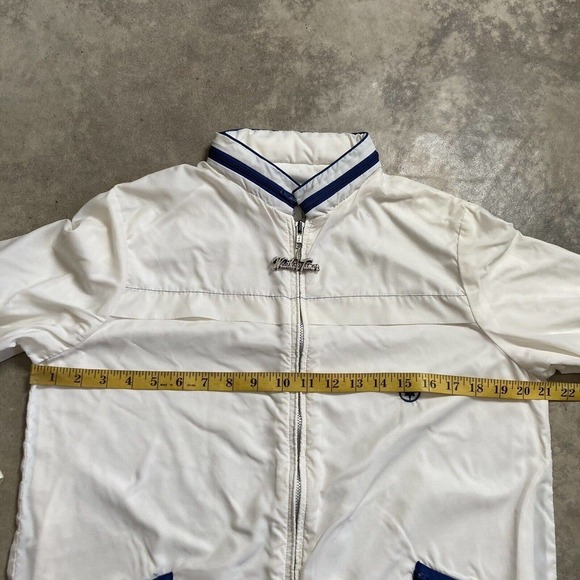 Weather Tamer Jacket Mens Size Large Windbreaker‎ White Style A9305 Vtg Lined - Picture 6 of 16